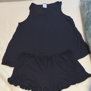 Secret Treasures Black Tank Top and Pajama Set